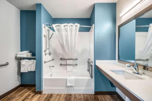 Bathroom, WoodSpring Suites Bradenton in Lakewood Ranch