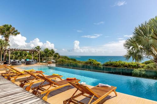 Villa du Cap 5 étoiles piscine et vue mer exceptionnelle - Location, gîte - Sainte-Anne