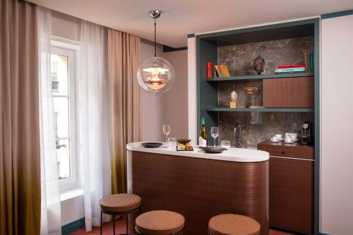 кухня, Hotel Bel Ami in Quartier Saint-Germain-des-Pres - Luxembourg