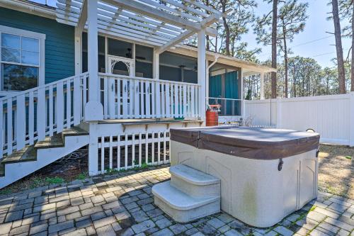 Coastal Southport Bungalow with Hot Tub and Fire Pit!