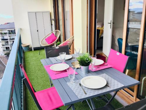 Appartement confortable wifi parking pleins sud lac et montagne centre proche therme
