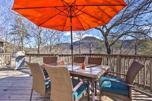 Luxe Rumbling Bald Retreat with Deck and Mountain View