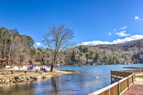 Luxe Rumbling Bald Retreat with Deck and Mountain View