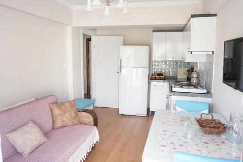 Kitchen, Oren Konak Apart Otel in Burhaniye