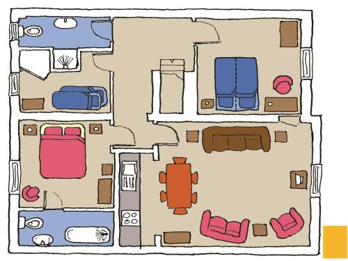 3 bedrooms, 3 beds