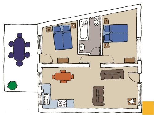 2 bedrooms, 2 beds