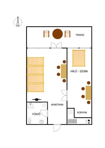  Apartment in Balatonfenyves Vasútállomás in Balatonfenyves