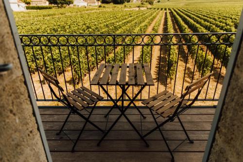 Balkons/terase, Chambres d'hôte & Gîte Château Le Conte - Saint Emilion (Chambres d'hote & Gite Chateau Le Conte - Saint Emilion) in Saint-Laurent-des-Combes