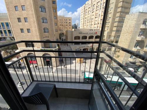 Balkong/terasse, City Center Suites in Jerusalem