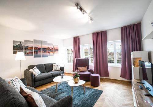 Familienapartment mit Blick zur Frauenkirche, Drážďany