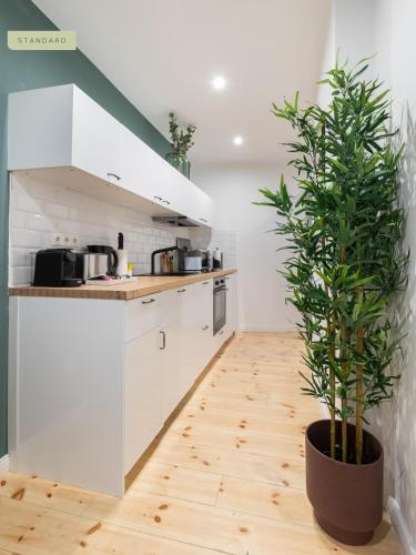 Kitchen, Apartments Berlin Aroser Allee in Reinickendorf