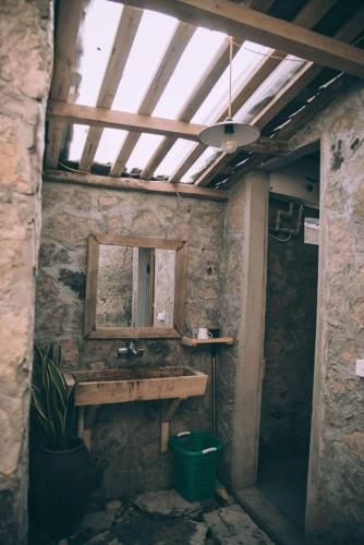 Bathroom, homestay bongbang in Yen Minh