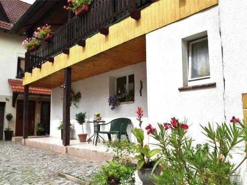 Holiday home in Thuringia with private terrace use of a garden and pool