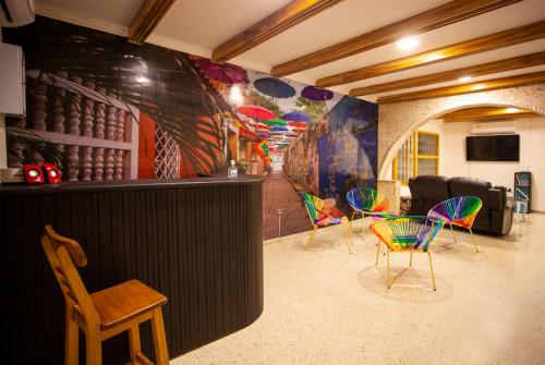 Lobby, Hostal El Bando in Marbella
