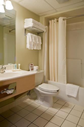 浴室, 梅多蘭茲廣場酒店 (Meadowlands Plaza Hotel) in 錫考克斯鎮 (NJ)