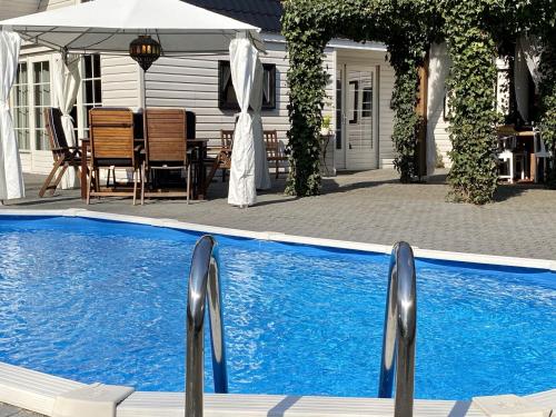 Exterior view, Villa in Drents-Friese Forest with Pool in Wateren