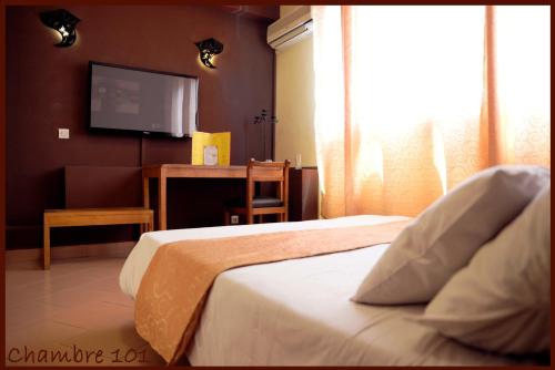 1 double bed