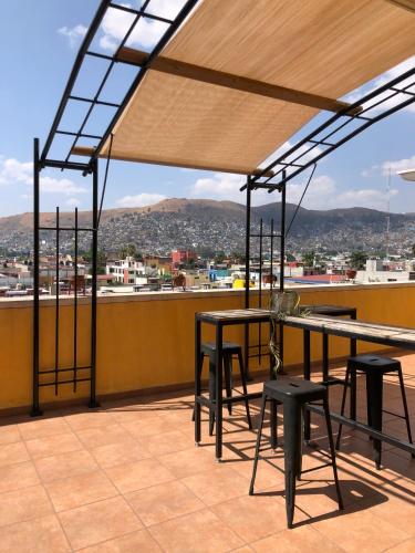 Balcony/terrace, Hostal Andaina in Oaxaca