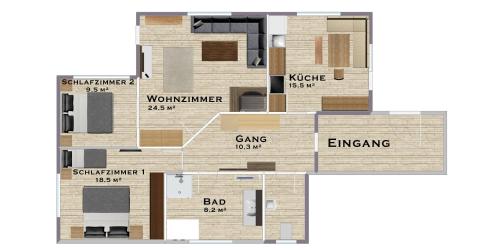  Alp Chalet Appartement in Kappl