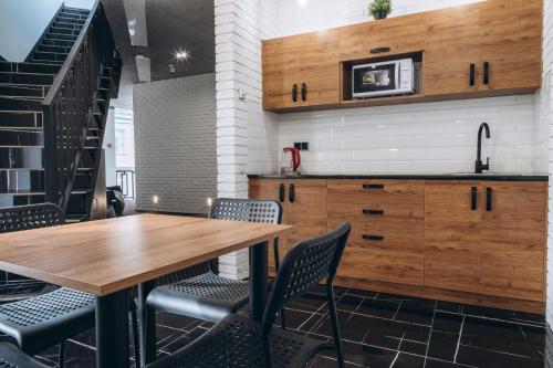 廚房, Готель хостел Rooms in 捷爾諾波爾