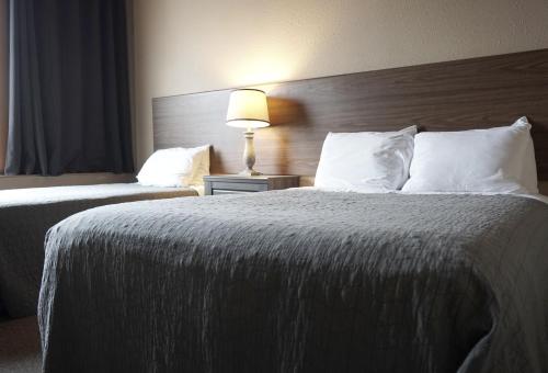 1 queen bed, 1 twin bed