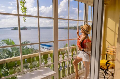 View, Hotel Peten in Flores