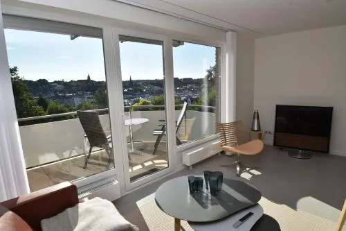 fewo1846 - FoerdeView - luxuriöse Wohnung mit 2 Schlafzimmern und Balkon mit Hafenblick in Flensburg, Deutschland