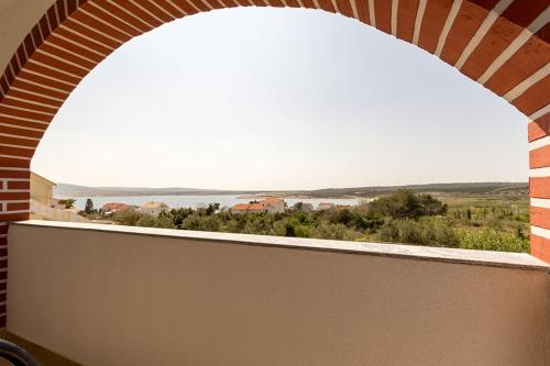 Studio apartment in Novalja with sea view, terrace, air conditioning, Wi-Fi (3565-8)