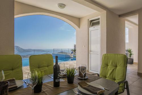 陽台/露台, Luxury Apartment Goja with private pool and Jacuzzi near Dubrovnik in 查普利納