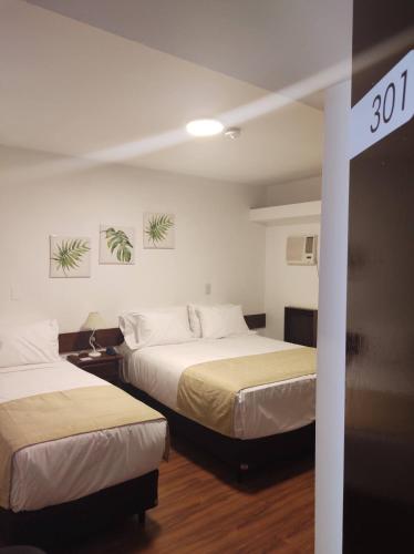 1 queen bed, 1 twin bed