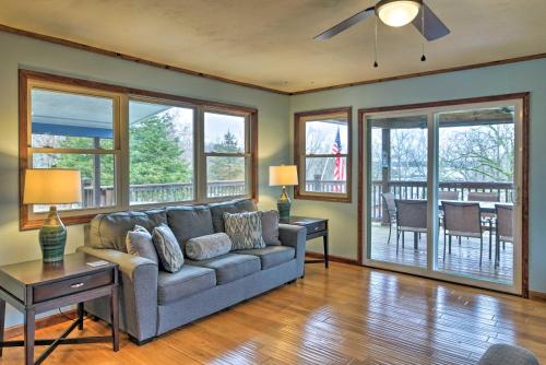 Table Rock Lake House with Fire Pit Steps to Water!