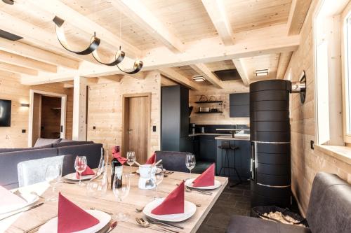 廚房, Heidi Chalets Falkert Heidialm - Chalets Bergwinter in 帕特爾加森