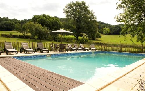 Maison d'une chambre avec vue sur le lac piscine partagee et jardin amenage a La Bachellerie gîte à louer Châtres