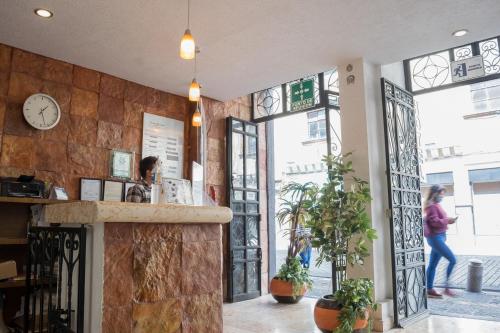 Előcsarnok, Hotel Posada Guadalupe in Puebla