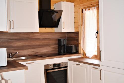 virtuve, Les Chalets Du Marais in Saint-Pierre-Aigle