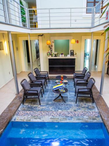 ระเบียง/ชานเรือน, H177 Hotel in กัมเปเช