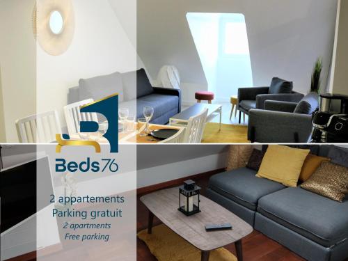 B&B Rouen - Appartements Up & Down by Beds76 - Bed and Breakfast Rouen