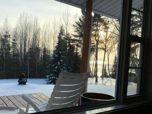 Erkély/terasz, Chalet Sous Les Pins in Les Éboulements (QC)