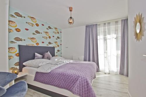 moderne 2-Raum-Ferienwohnung mit Balkon - Ferienresidenz Zwei Bodden FeWo 1-4 66m von Lietzow entfernt