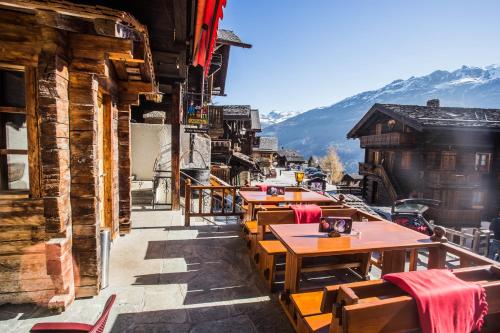 Erkély/terasz, Hotel de Moiry in Grimentz