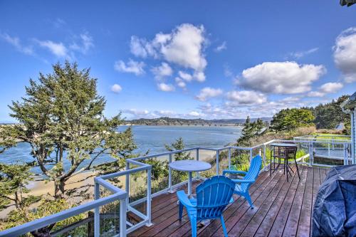 Waldport Beach House with Loft, Grill and Ocean Views!