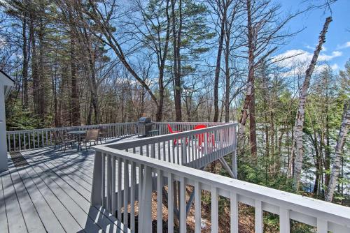 . Wooded Waterfront Grantham Home < 10 Mi to Ski!