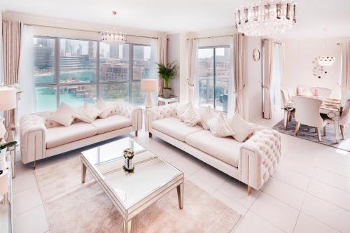 Elite Royal Apartment - Full Burj Khalifa & Fountain View - Brilliant - 2 bedrooms & 1 open bedroom without partition, Dubaj (fotografie 8)