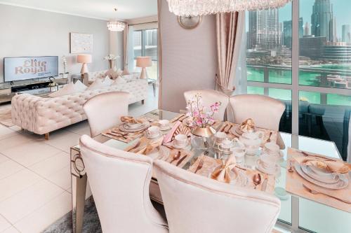 Elite Royal Apartment - Full Burj Khalifa & Fountain View - Brilliant - 2 bedrooms & 1 open bedroom without partition, Dubaj (fotografie 6)
