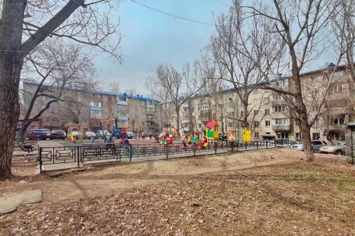 Vue extérieure, Апартаменты в микрораионе Орбита-2, 4 in Almaty