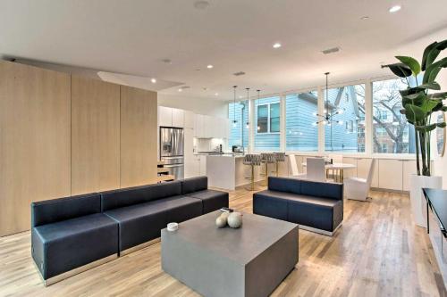 4-Story Contemporary Getaway with Rooftop Views
