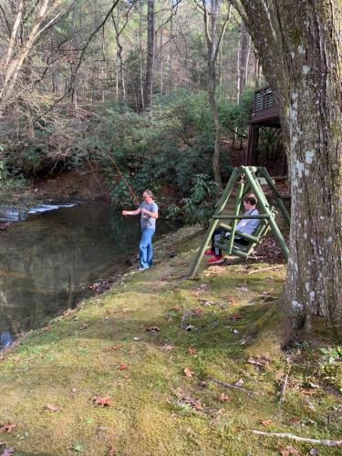 Lickskillet Lodge on Fightingtown Creek; HOT TUB in Blue Ridge, USA