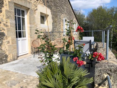 Balcony/terrace, Chateau Haut-Clarise in Belves-de-Castillon
