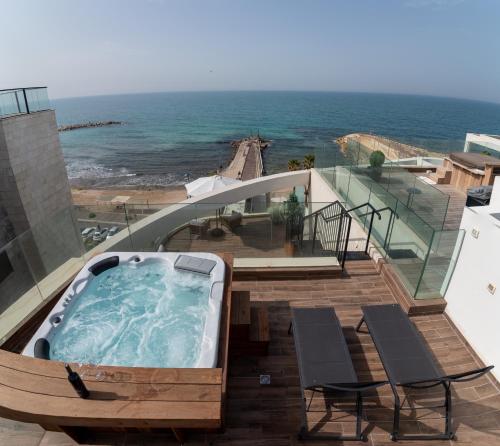 Varanda/terraço, Dream Penthouse in Bat Galim