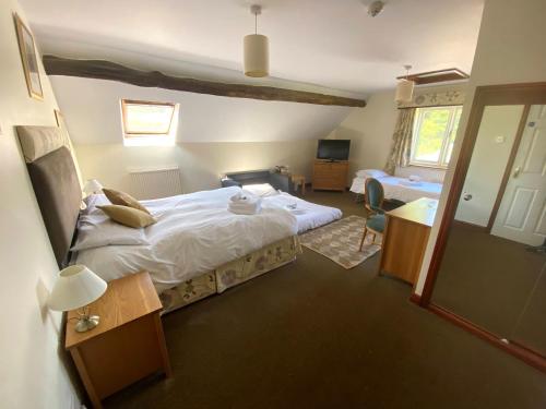 1 king bed, 1 twin bed, 1 sofa bed
